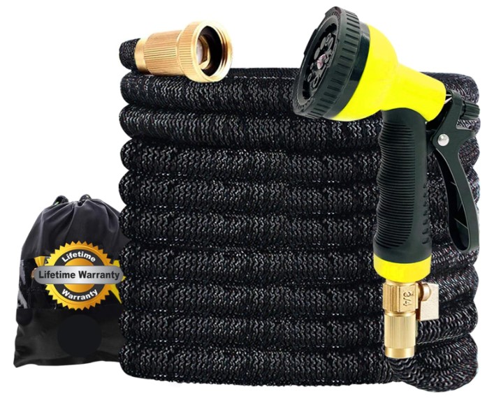 Best expandable garden hose - J&B XpandaHose 75ft Expandable Garden Hose with Holder