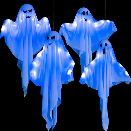 Outdoor Halloween Decorations - Hanging Ghosts.jpg